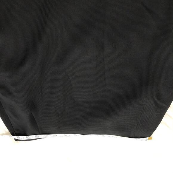 David Meister Silk Pencil Skirt Train Peplum Back Size 8 Fully Lined Black - Picture 6 of 9